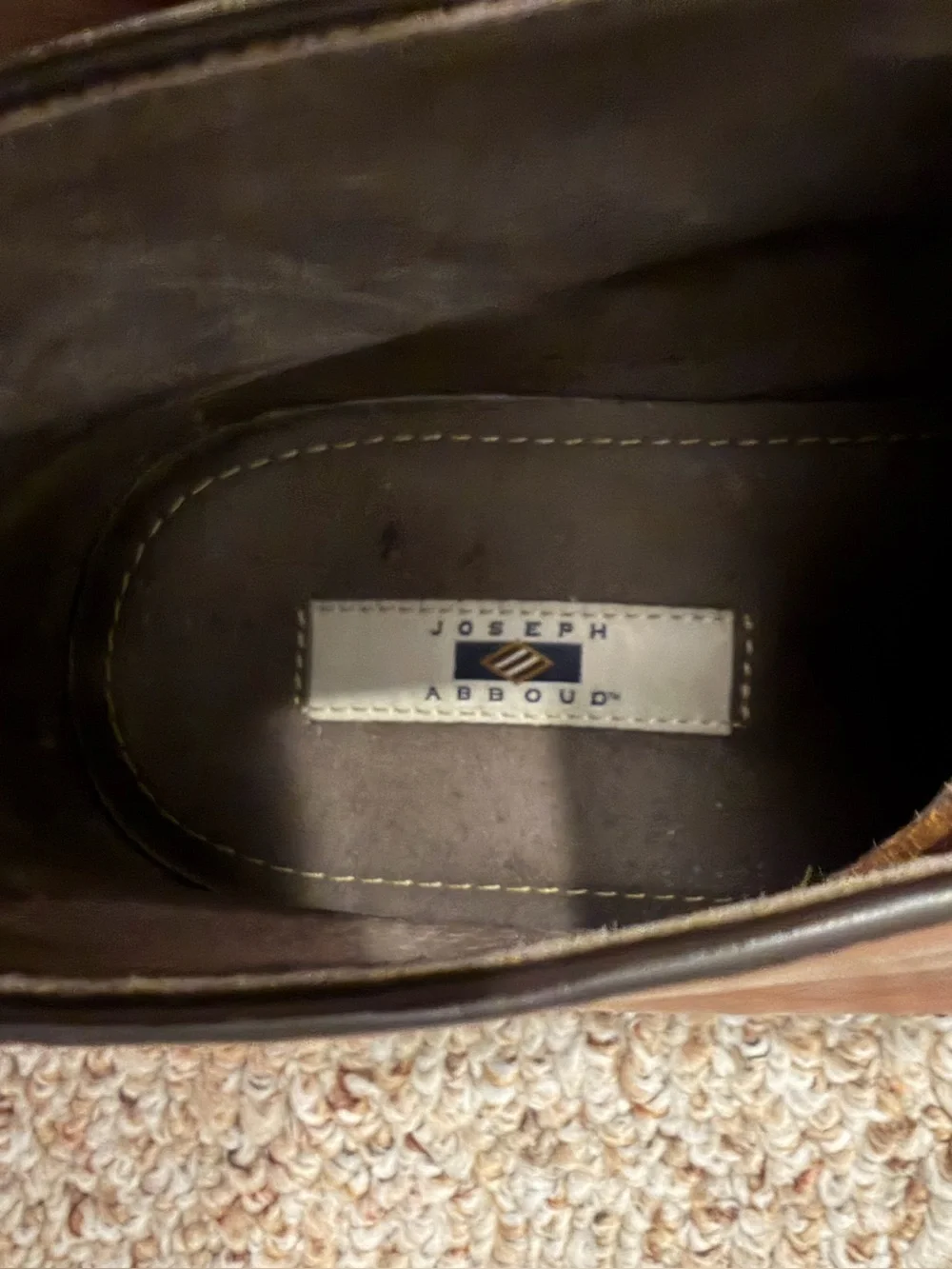 Joseph Abboud Brown Leather Chukka Boots